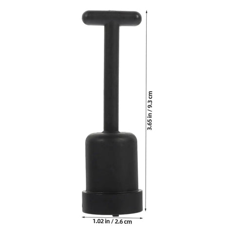 Straight Up Reliable G9 Socket Ring Wrench Kit With Sturdy Plastic T Shaped Handle For No Sweat Lamp Shade Adjustments And Quick Ceiling Fixture Repairs, black plastic tool with T handle.
