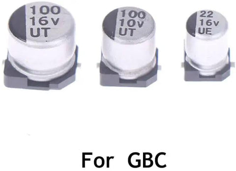 Snag This Mainboard Capacitor Replacement Kit to Fix up Your Gameboy Color GBC and GBA SP Rig includes three replacement capacitors.