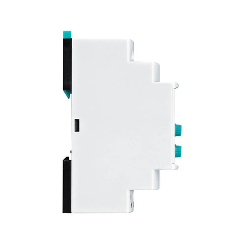 Digital Single Phase Solid State Overload Relay With Automatic Reset built like a tank side view showing control knobs and housing.