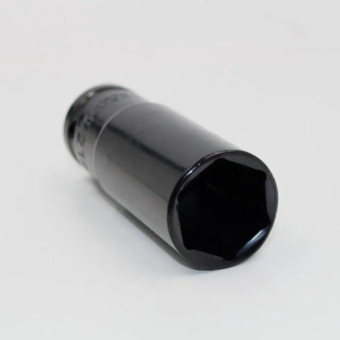 Heavy Duty Impact Socket Adapter Set Made From Rock Solid Chrome Vanadium Steel, showing a black socket piece for precise auto repairs.