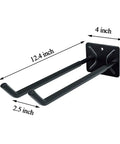 Heavyweight Garage Storage Hooks Built Like Tanks Featuring Scratch Resistant Rubber Sleeves For Rust Free Workshop Wall Tool Organization And Shop Rig Setup, 12.4 inch steel hook.