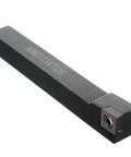 Heavy Duty Lathe Tool Holder SCLCR1212H09 With Ten CCMT09T304 Carbide Inserts Wrench Included Ready To Roll For Finishing And Roughing Jobs Precise Tolerance Keeping Machining Smooth And Efficient. Black 42cr steel SCLCR1212H09 lathe tool holder with insert seat.