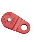 Heavy Duty Snatch Block Without Hook For ATV Winches That Doubles Your Pull Power Fits Three Sixteenth Inch Cables Works With All ATV Winches Semi Permanent Mount Angled Pulls Cut Heat Build Up And Amp Draw, red zinc-plated steel