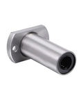 High Performance Linear Ball Bearing Slide Block LMH12LUU showing dual cut flanges and smooth stainless steel finish.