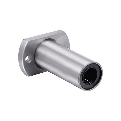 High Performance Linear Ball Bearing Slide Block LMH12LUU showing dual cut flanges and smooth stainless steel finish.