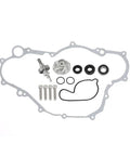 Water Pump Rebuild Kit For Yamaha YFZ450 YZ450 2004-2013, includes billeted shaft, seals, and bolts for cooling system repair.