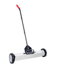 Durable 24 Inch Push Broom Sweeper With Smooth Wheels For Effortless Home And Office Cleanup Adjustable Handle covers large areas