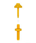 Windshield Chip Repair Kit for Quick Fix and Crack Stop Auto Glass Repair Tool components in yellow plastic