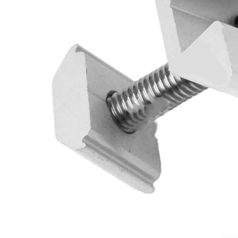 Foolproof Mounting For Rv Rooftop And Marine Projects Solid 35Mm Solar Panel Brackets And Mid Clamps crafted from anodized aluminum mid clamp with bolt.