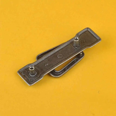 Rustic Farmhouse Cabinet Pulls Two Pack Zinc Alloy Drawer Handles Antique Iron Black Finish For Kitchen Cabinets And Dresser Drawers on yellow background.