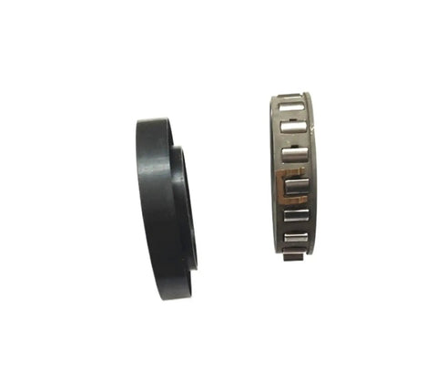 Pro Grade One Way Clutch Needle Roller Bearing Compatible With DC4127 DC4445A DC4972 DC5476A Models, side view of two parts.