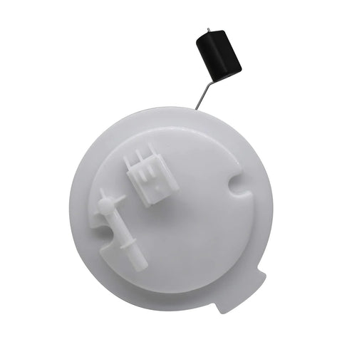 Top view of white plastic Electric Fuel Pump Module Assembly For Dodge Journey 2009 Through 2019 2.4L 3.5L 3.6L V6 Engines Replacement Part