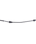 Beefy 21 Inch Throttle Cable Replacing 336969 For Chevelle El Camino And Monte Carlo showing durable metal housing and ends.