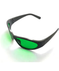 OG Grade Red Laser Protective Glasses For 620 To 700nm Range OD6 Plus Safety Goggles with green lenses for eye protection.