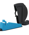 Rugged Universal Angle Grinder Dust Collection Shroud For 4 To 5 Inch Grinders featuring quick swap buckle and adjustable angle for precise cutting.
