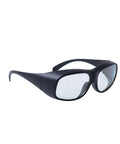 Top Notch Laser Safety Glasses Featuring Ultra Clear Lenses With OD6 Plus Rating blocking 2700 to 3000Nm erbium lasers, side view.
