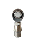 Premium Three Quarter Inch Chromoly Rod Ends Pair With Left And Right Thread Adjustment Smooth Rolling Heim Joint Kit front view showing polished design