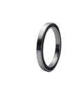 Pro Grade Stainless Steel Single Row Thin Section Ball Bearing S6828 2RS close-up showing rubber seal and thin design.