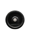 Heavy Hitting 12 Inch Phenolic Caster Wheel With Reliable Roller Bearing And 3/4 Inch Bore, showing the front view and smooth surface.