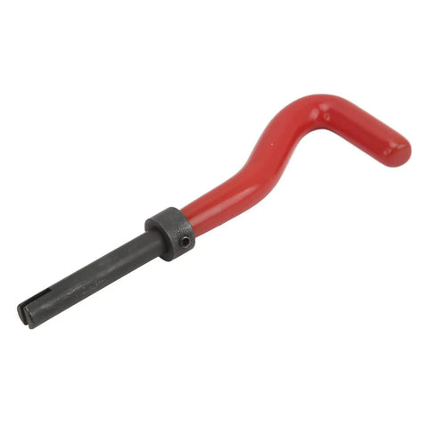 Close-up of installation tool handle from 15 Piece M10x1.0x13.5mm Thread Repair Kit With Metal Drill Bit Tap And Threaded Inserts