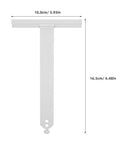 Heavy Duty Roller Shutter Hanger Strips With Pre Drilled Screw Holes And Snap Lock Slat Connector Clips, 16.5x10cm white steel part.