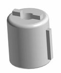Pro Grade Storage Door Damper For 50 Series Motorcycles Genuine OEM Replacement Fixture, smooth gray cylinder with top slot.