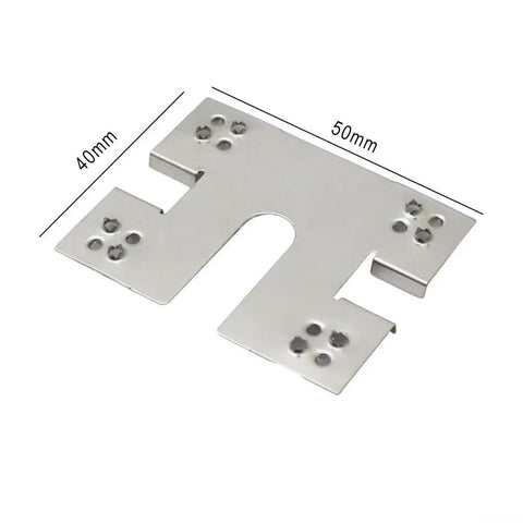 Heavy Duty Stainless Steel Solar Panel Grounding Clip And Washer Spacer Set Of Fifty For Photovoltaic Roof Shed Rail Systems, 50mm x 40mm design.