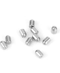 20 Pcs Dang Solid 304 Stainless Steel Positioning Ball Plungers That Keep Your Cabinet Doors Dead Center, fine thread locking pins on white background.