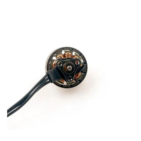 Slick Ultralight Brushless Motor Built Different For FPV Flyers Demanding Crisp Handling On Micro Drones with copper coils and black wire.