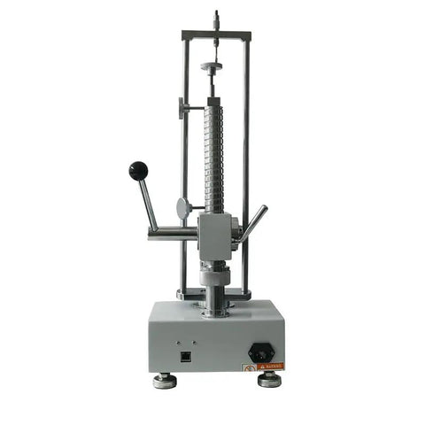 Badass Digital Spring Tester For Tension And Compression With Top Shelf Precision Up To 300 Newtons And Lb Kg Toggle Readouts Pro Shop Benchtop Setup, front view.