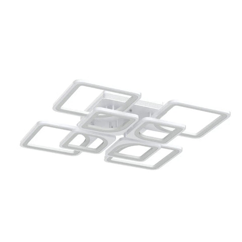 Square LED Ceiling Light For Living Room And Bedroom 96W Cool White 6000K 23.6 Inch Flush Mount Fixture Energy Saving