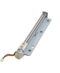 Killer Linear Stepper Motor Actuator With Integrated Metal Slide Table Featuring Slick 15 Mm Step Accuracy And Hella Smooth 123 Mm Travel For Top Notch Cnc Automation And Tight Position Control Projects, showing metal track and motor.
