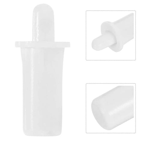 Heavy Duty Spring Loaded Shutter Repair Kit With 80 Durable Precision Hinge Pins For Loose Window Shutters And Interior Cabinet Doors No Sweat Fast Fix, white spring loaded pin detail.