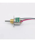 5V 6V Precision Stepper Motor Starter Kit With Telescopic Linear Screw Shaft 10mm Actuator Stroke 6mm Travel, close-up view