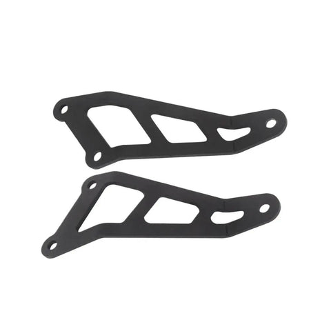 Upgrade Your Ride With This Solid Exhaust Hanger Bracket Compatible With Honda VTR1000 Sp-2 For Twin Exhaust Kit Perfect Direct Fit That Keeps Your Pipes Secure And Looks Totally Awesome On The Street. Black metal exhaust hanger brackets, pair