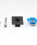 Rock Solid Solar Panel Mounting Clips 4 Pack components including black clip, blue clip, screw, and washer for secure grip