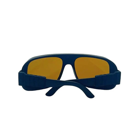 Premium Laser Safety Glasses With Hella Tough Frames delivering badass protection against 532Nm and 1064Nm beams in blue color.