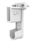 Slick SuperSlide Wire Shelving Support Bracket with Preloaded Wall Anchors for Straight Up Easy Mount on Three Quarter Inch Closet Rods White Finish, 2x1.8x4.1 inches.