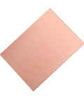 FR4 Copper Clad Single Sided PCB Boards Five Pack 5x7cm And 10x15cm for DIY projects, showing a single copper-clad board.
