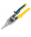 Straight Cut Aviation Snips With Compound Cutting Action, Textured Grips And Easy Close Latch, Pro Touch Comfort For Less Twisting