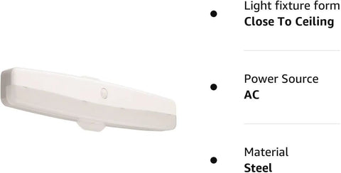 LED Flush Mount Closet Light With Motion Sensor For Bedroom, Bathroom, Pantry And Utility Room, Damp Rated And Hardwired