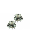 Straight Shot Front Wheel Hub Bearing Set Chevy Silverado And GMC Sierra 2500 And 3500 Trucks 2011 To 2019 showing two tapered roller hubs.
