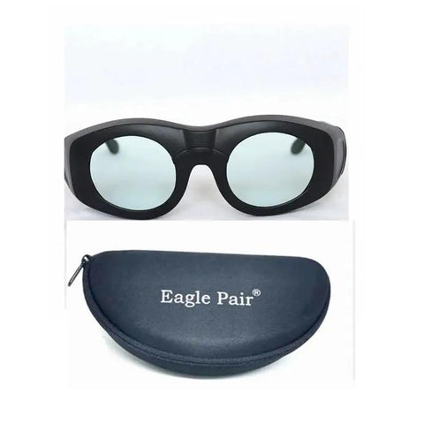 Heavy Duty Laser Safety Glasses Built Damn Tough With OD5 Plus Blockers shielding 980Nm through 2500Nm, with case.