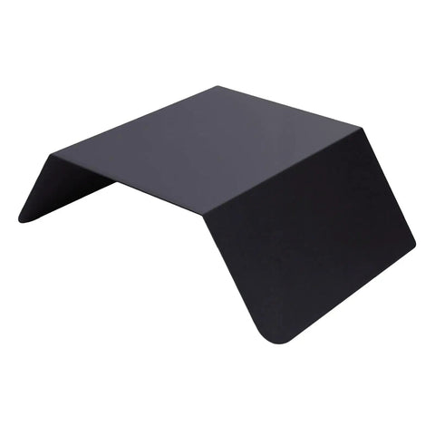 Heavy Duty Aluminum Alloy EV Charger Protective Cover Wall Mounted Weather Shield For Electric Vehicle, sturdy black aluminum shield.