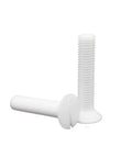 Top Notch PTFE Coated Flat Countersunk Slotted Head Screws Metric Thread High Temp Corrosion Resistant Hardware M3 to M12