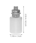 6 Pcs Nylon Closet Door Rollers White Sliding Door Pulley With Smooth As Butter Gliding And Rock Solid Tracking For Hassle Free Repairs And Upgraded Wardrobe Operation You Can Trust, showing dimensions and detailed view.