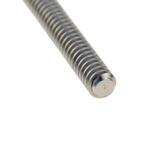 Upgrade Your 3D Build Space With This Solid T8 Lead Screw Vertical Kit Featuring 8mm Stainless Steel Rod Brass Nuts And KP08 Bearings For Smooth Stepper Motor Motion Up To 250Mm Length, 8mm stainless steel T8 lead screw close-up