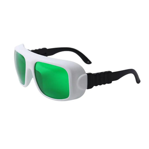Heavy Duty Killer Red Laser Protective Glasses With OD6 Plus Optical Density For 620 To 700Nm Wavelengths And Ruby Laser Use clear lens with protective black frame.