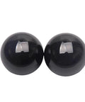 Premium Silicon Nitride Ceramic Ball Bearings Built Tough For Extreme Heat And Heavy Loads At Sixty Three Point Five Millimeters, two black balls.