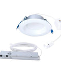 4 Pack Canless LED Downlights with QuickLink, 4 Inch White, Selectable Color Temperature 2700K to 5000K, No Recessed Housing Needed